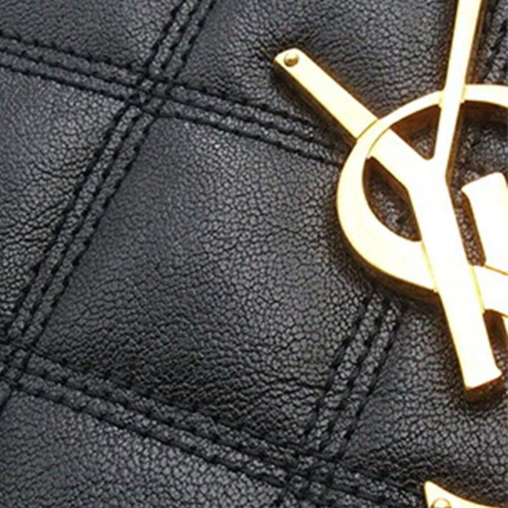 Pre Loved saint laurent Becky Crossbody Bag Quilted Leather Women Black Shoulder - Picture 7 of 8